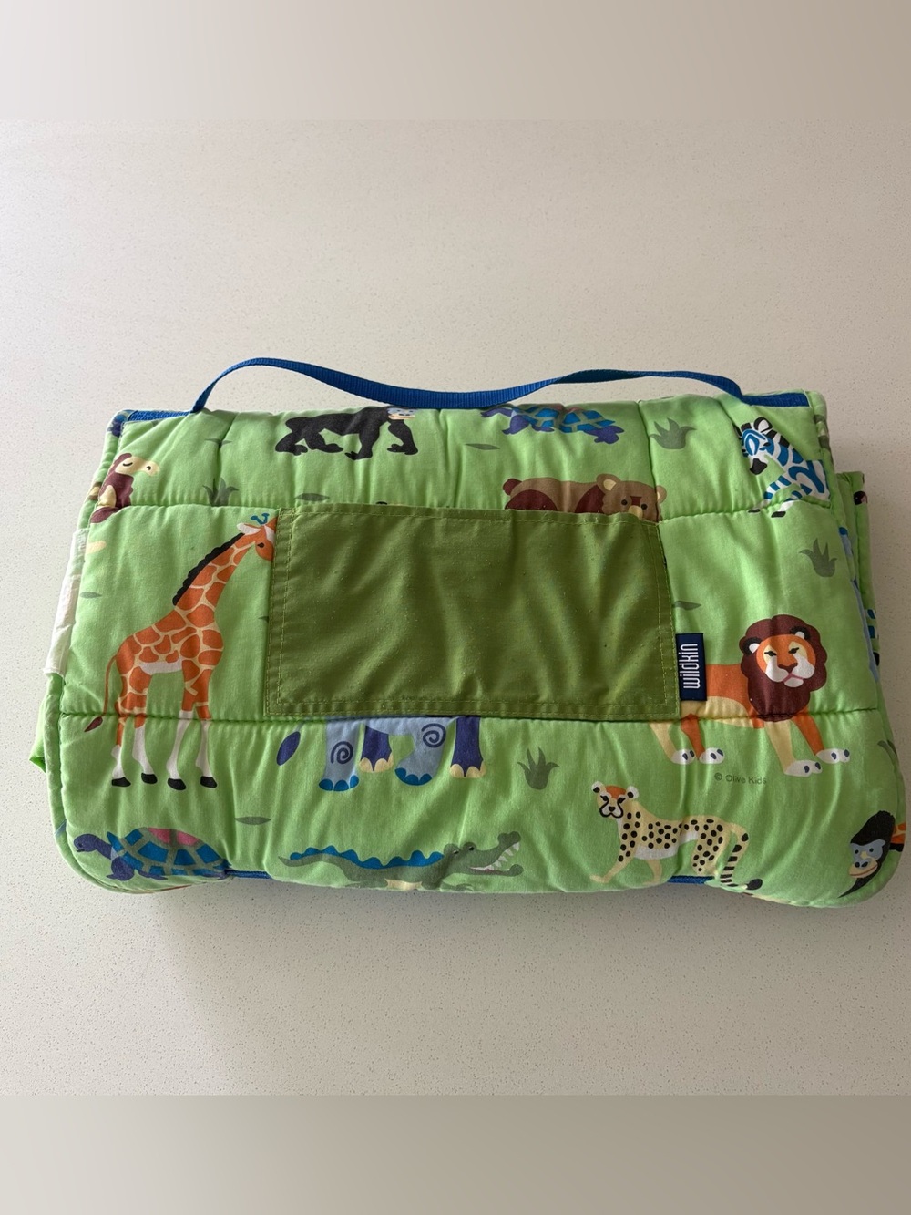 Wildkin Nap Mat + Blanket, Preschool Rest Mat in Wild Animals, Missing Pillow